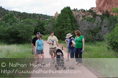 The Millers  and Webers in Garden of the Gods Park in Colorado Springs, CO
